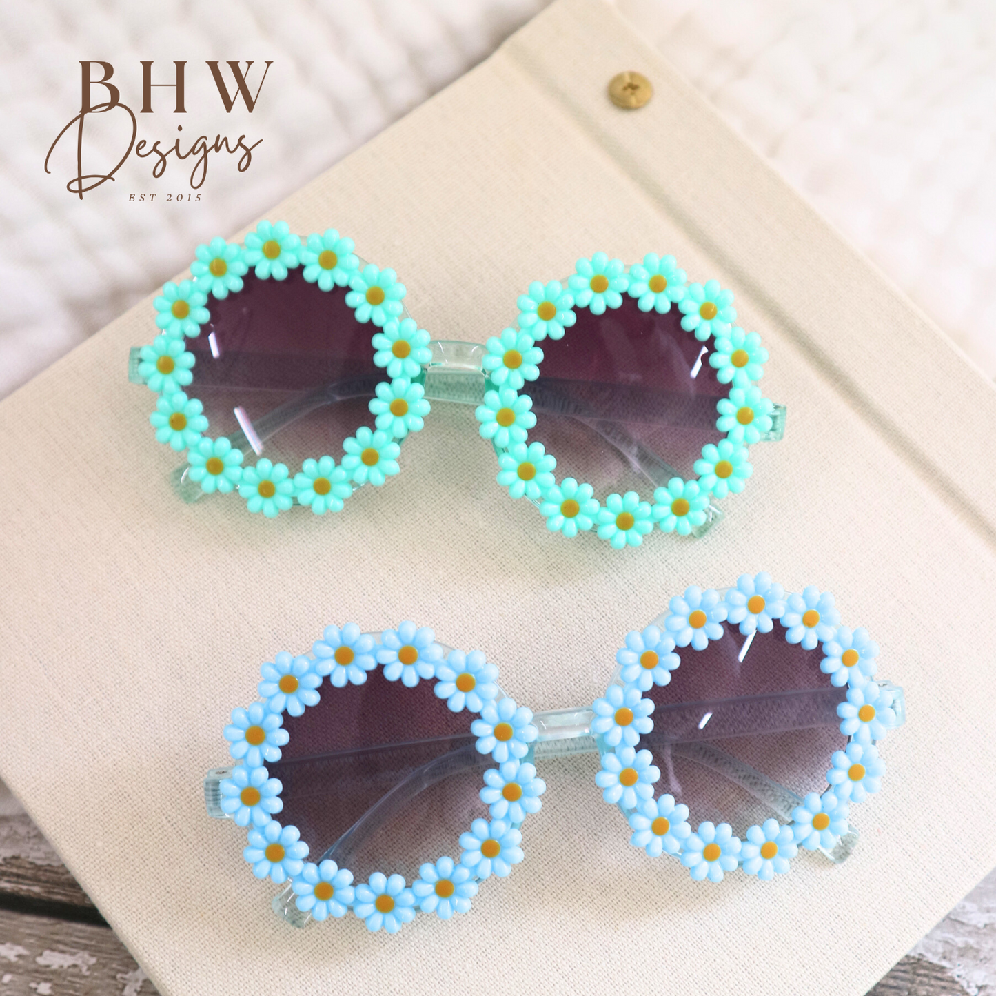 Children's Green Daisy Sunglasses