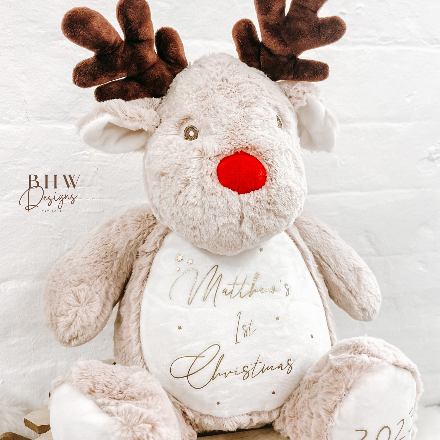Personalised First Christmas Reindeer