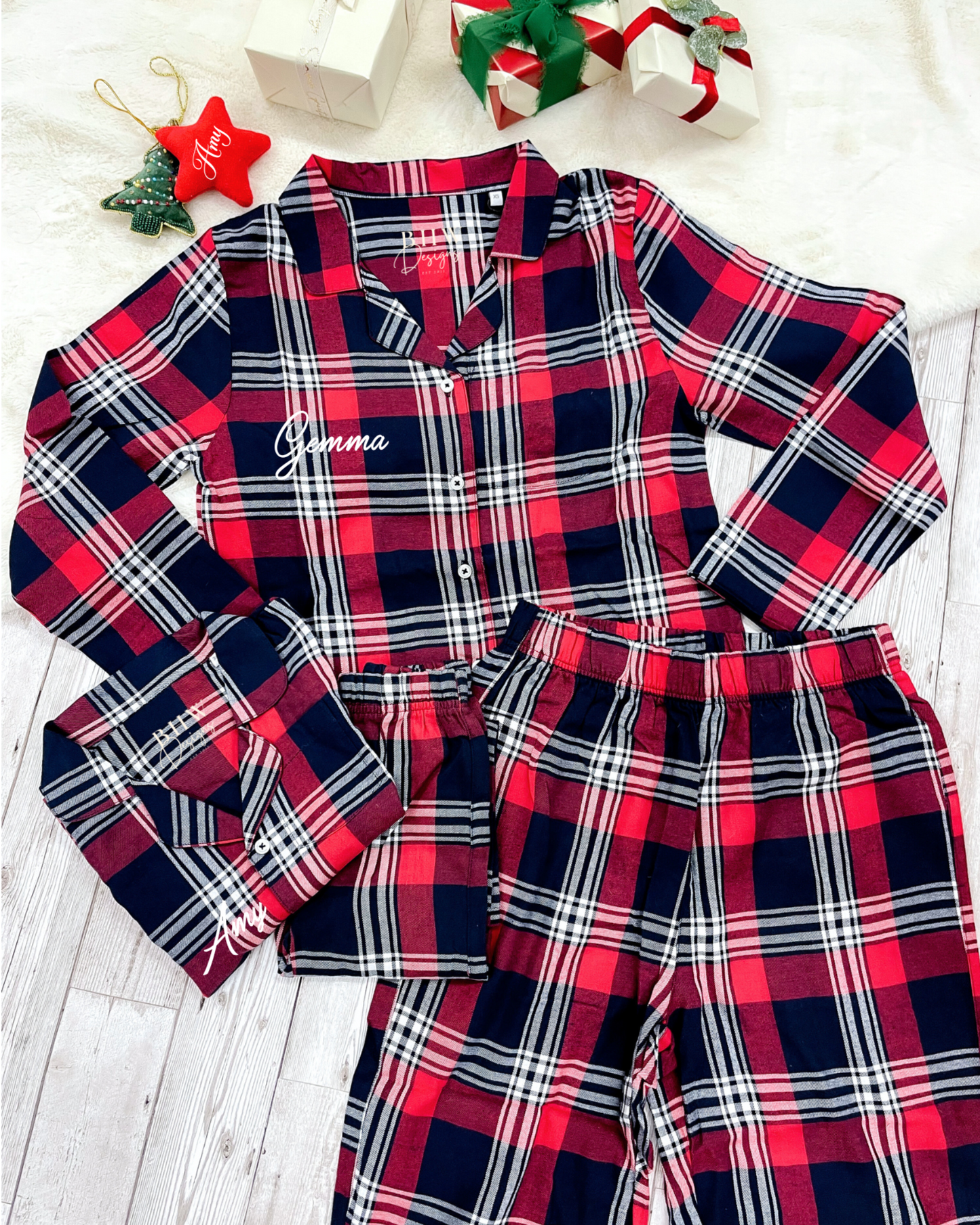 Women's Personalised Tartan Pyjamas