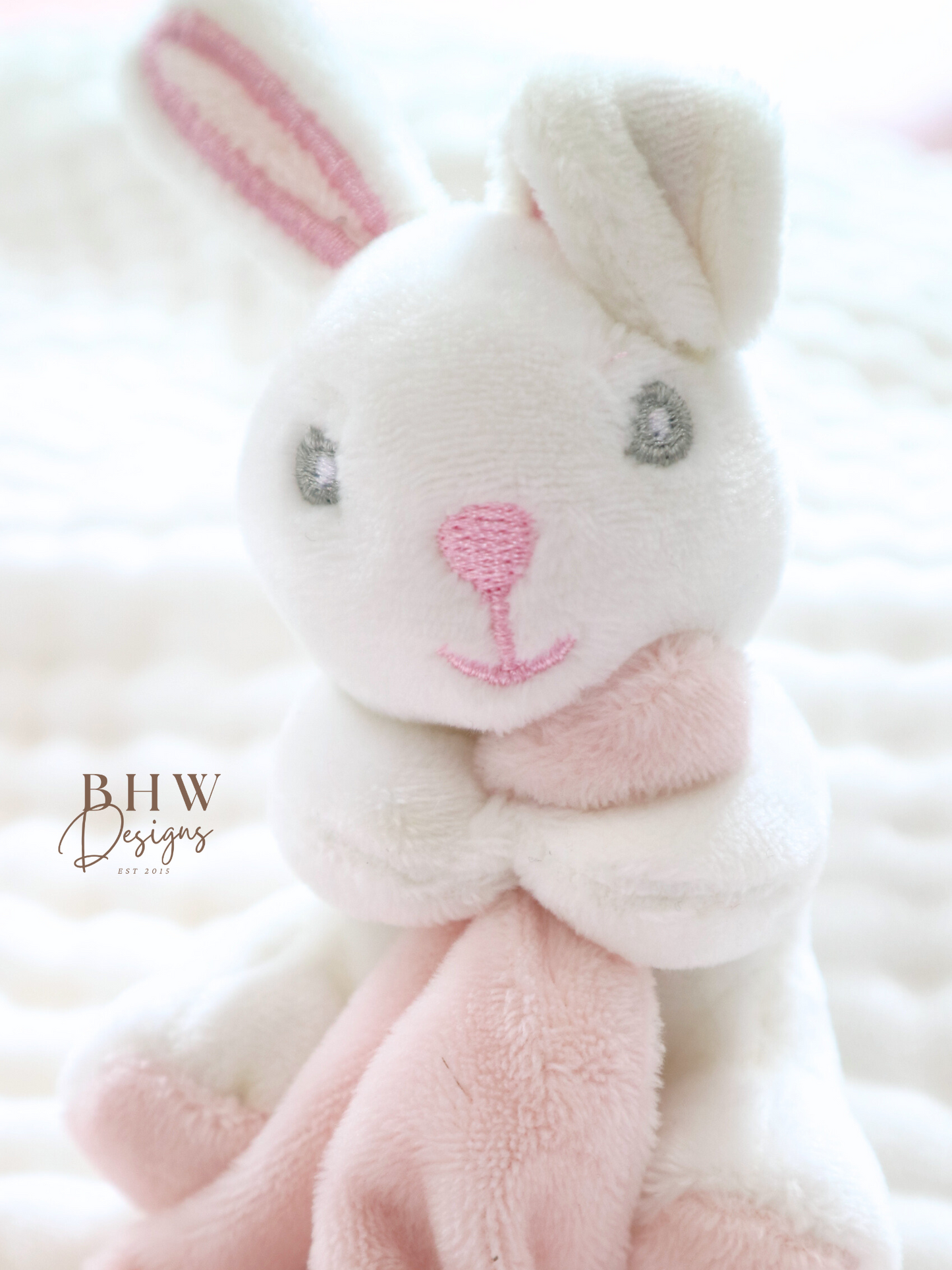 Personalised Bunny Rattle Comforter