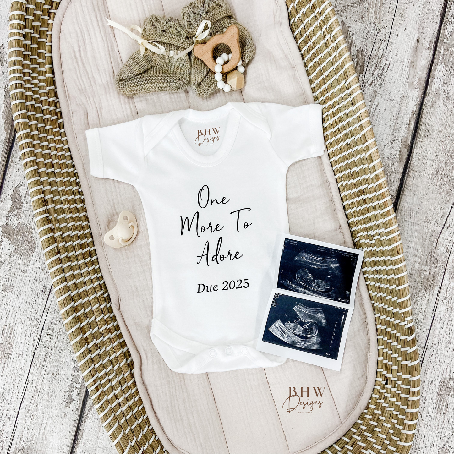 One More to Adore Baby Vest