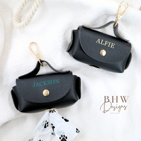 Personalised Dog Poop Bag Holder