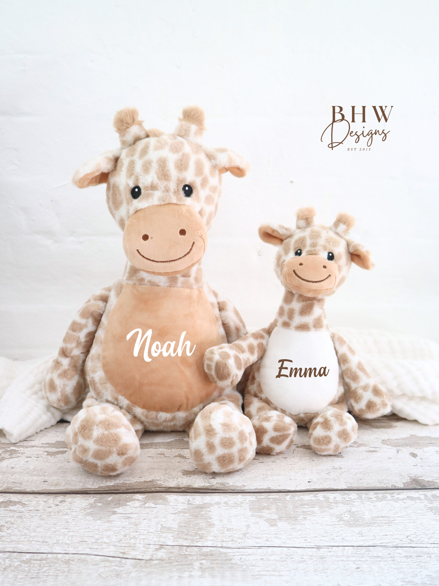Personalised Mini Giraffe Soft Toy