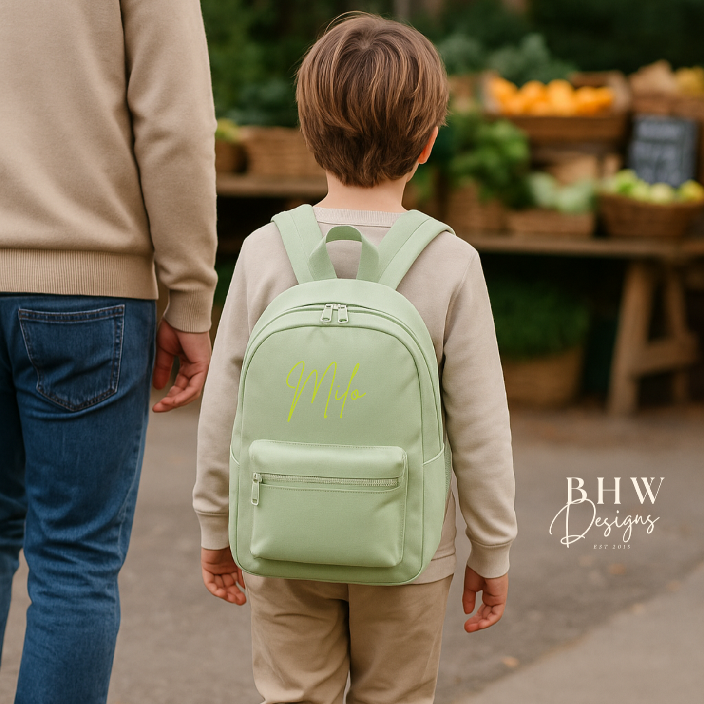Personalised Kid's Mini Backpack - Pistachio