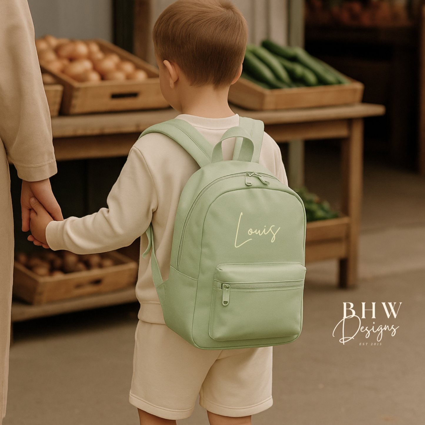 Personalised Kid's Mini Backpack - Pistachio