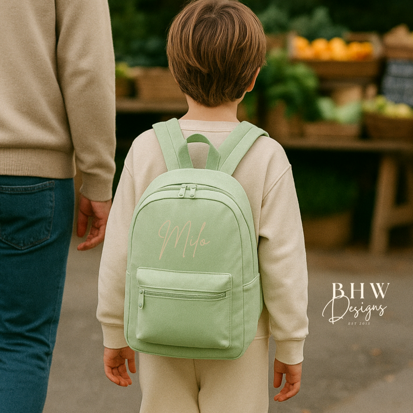 Personalised Kid's Mini Backpack - Pistachio