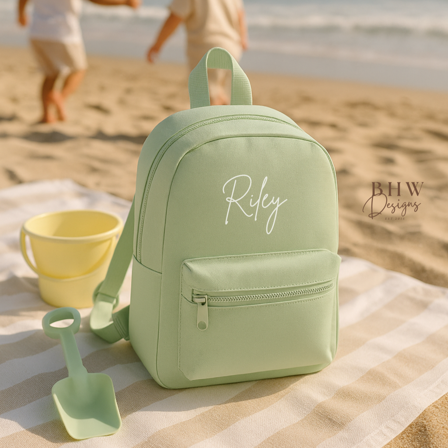 Personalised Kid's Mini Backpack - Pistachio