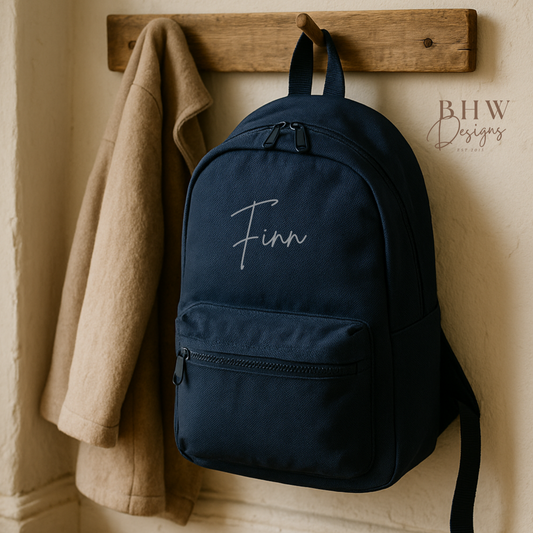 Personalised Kid's Mini Backpack - Navy
