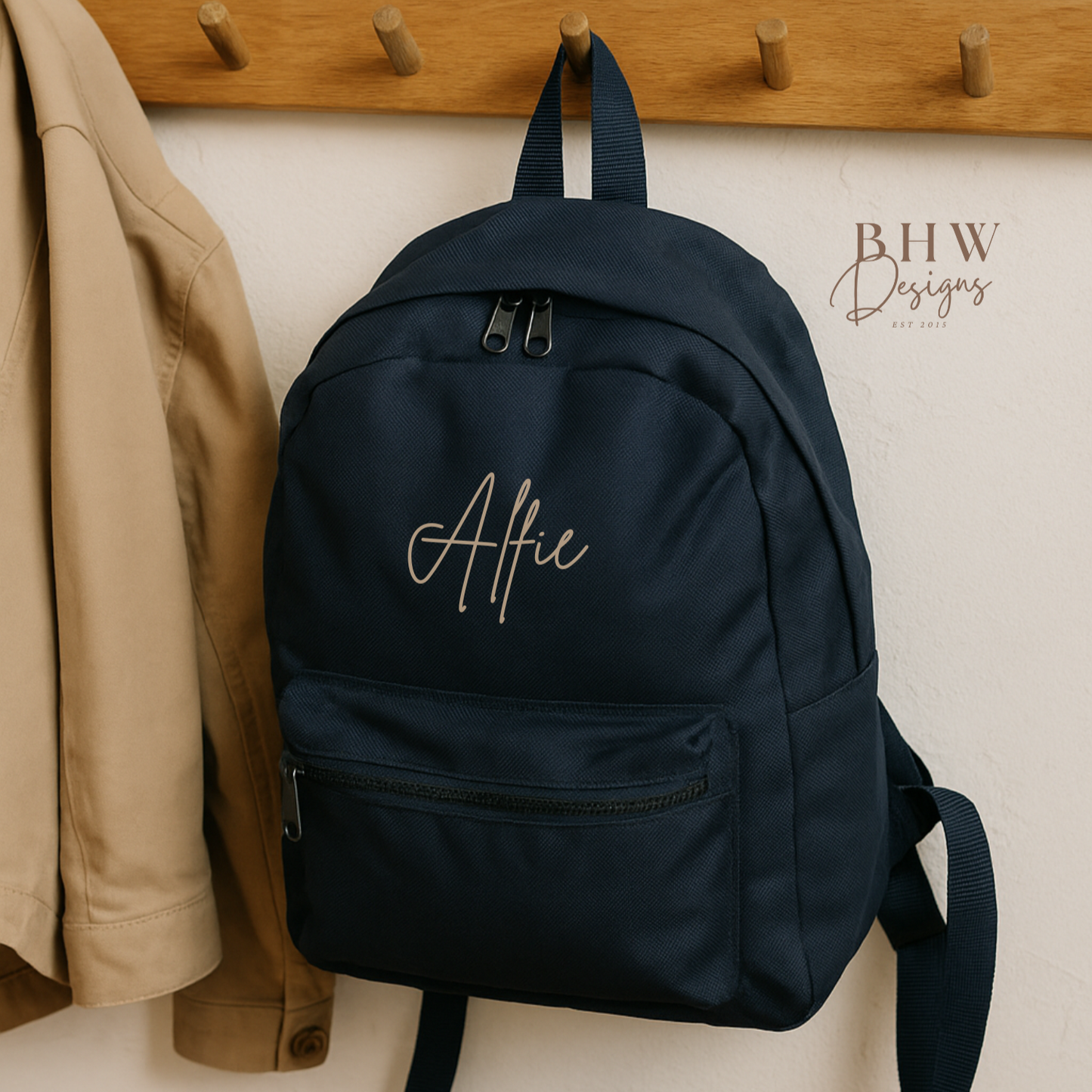Personalised Kid's Mini Backpack - Navy