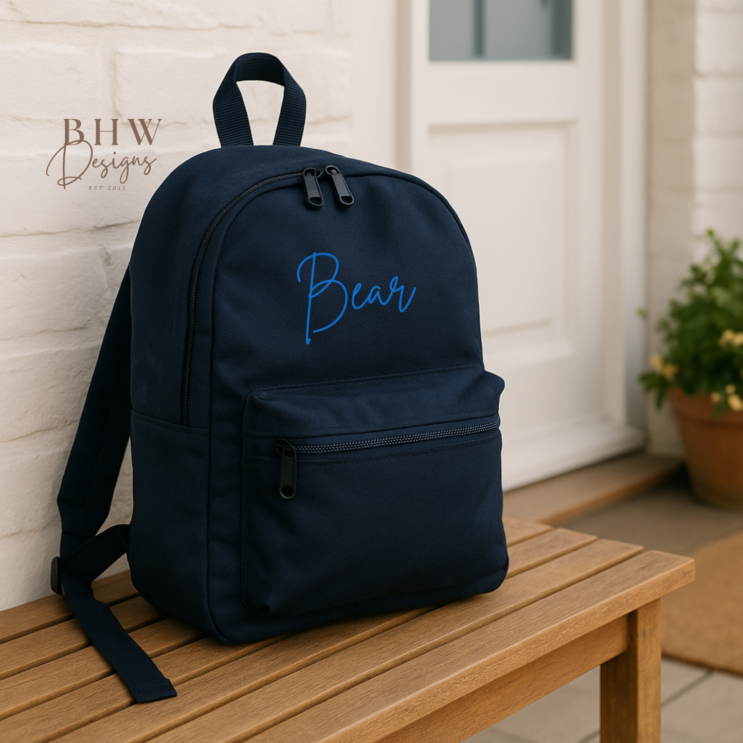 Personalised Kid's Mini Backpack - Navy