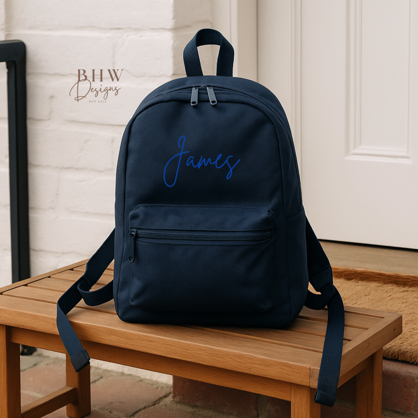 Personalised Kid's Mini Backpack - Navy