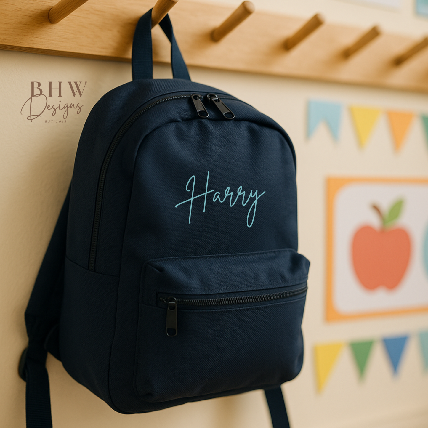 Personalised Kid's Mini Backpack - Navy