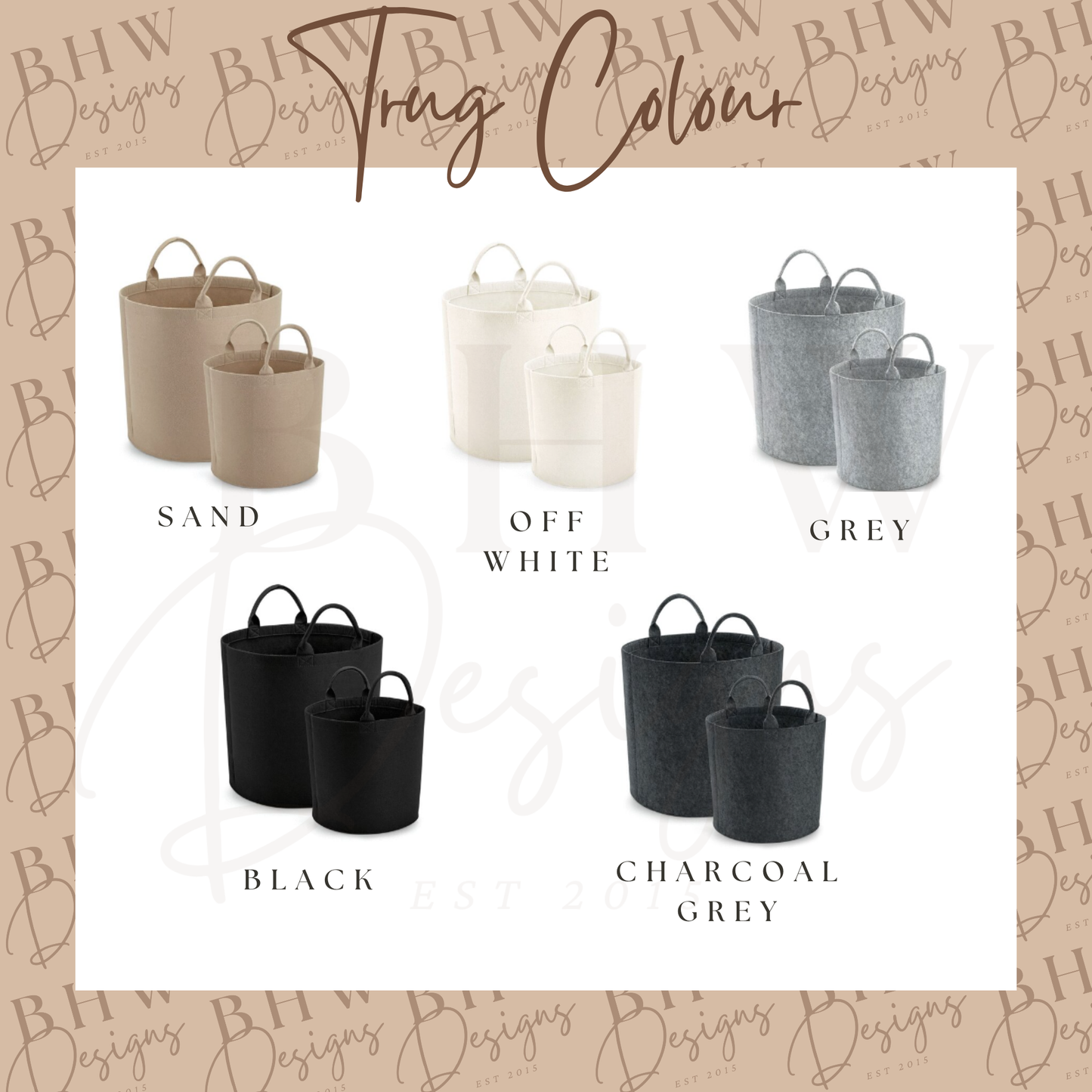 Personalised Dog Felt Trug