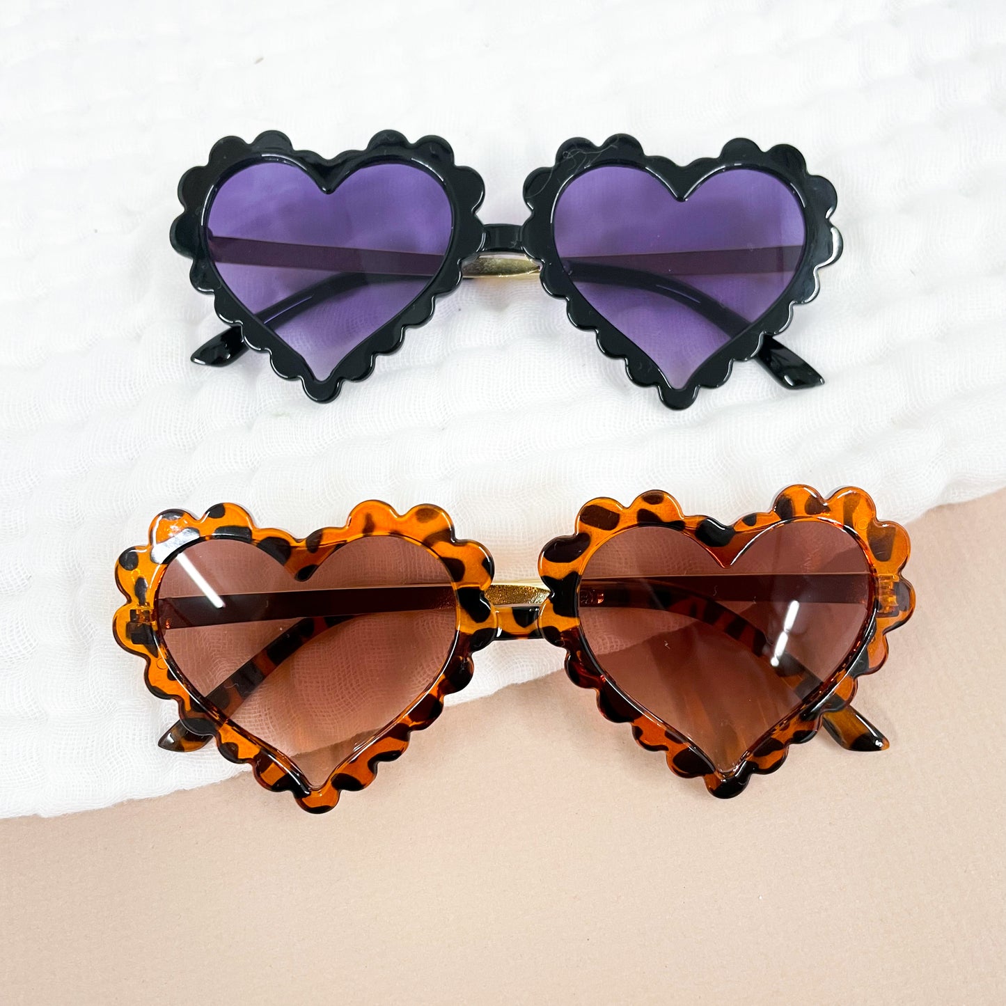 Kid's Heart Scallop Sunglasses
