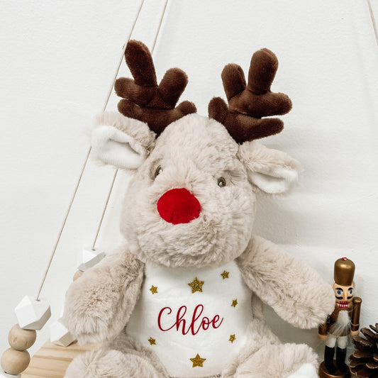 Personalised Name Reindeer Mini Soft Toy