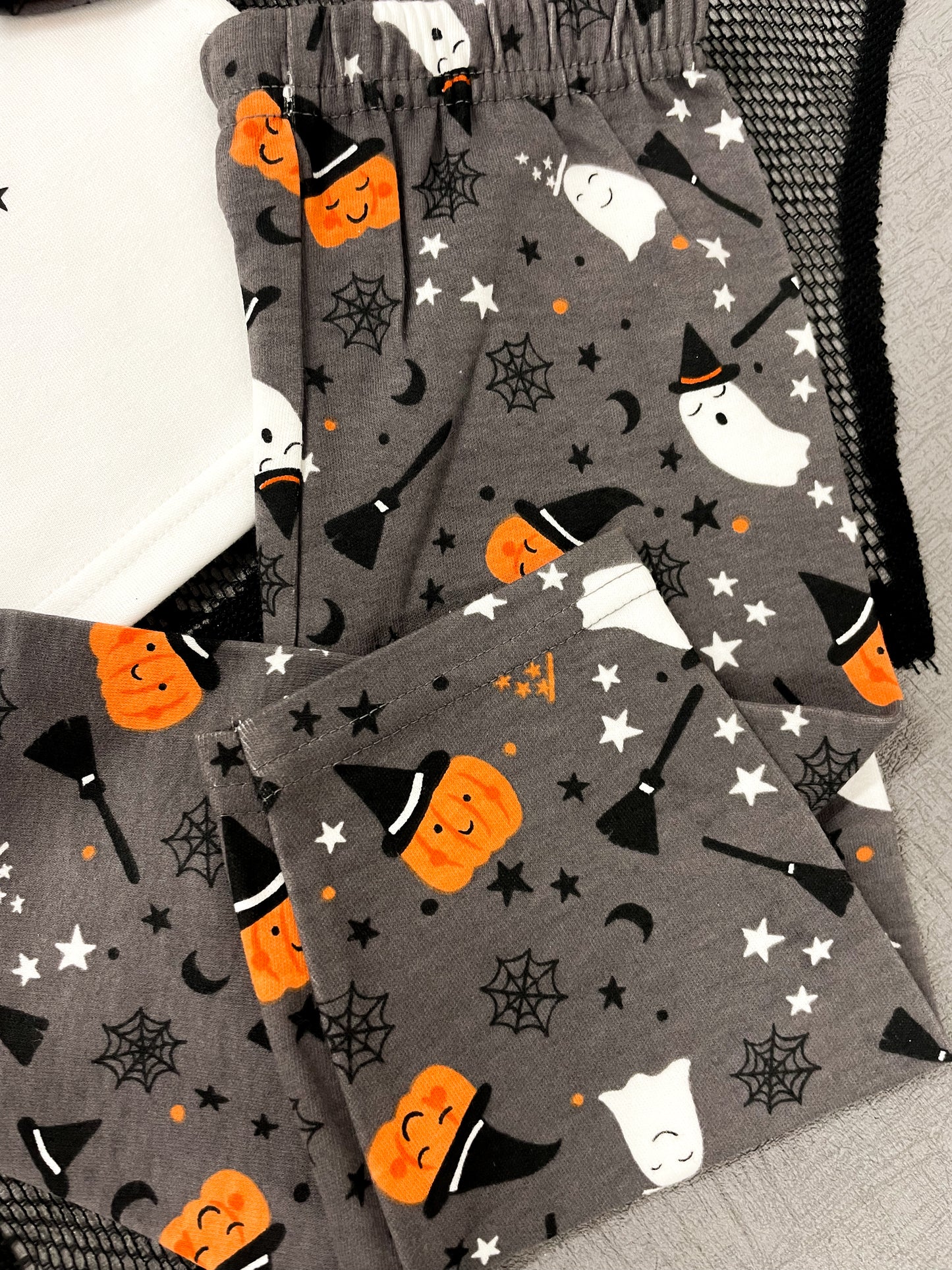 Personalised Ghost and Pumpkin Halloween Pyjamas