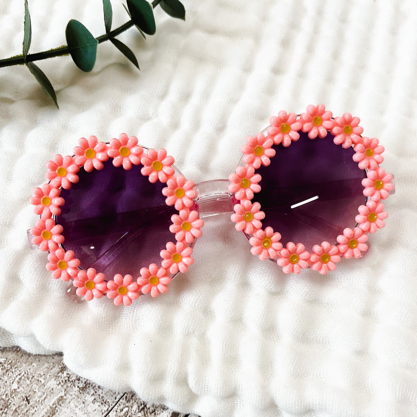 Children's Pink Daisy Sunglasses