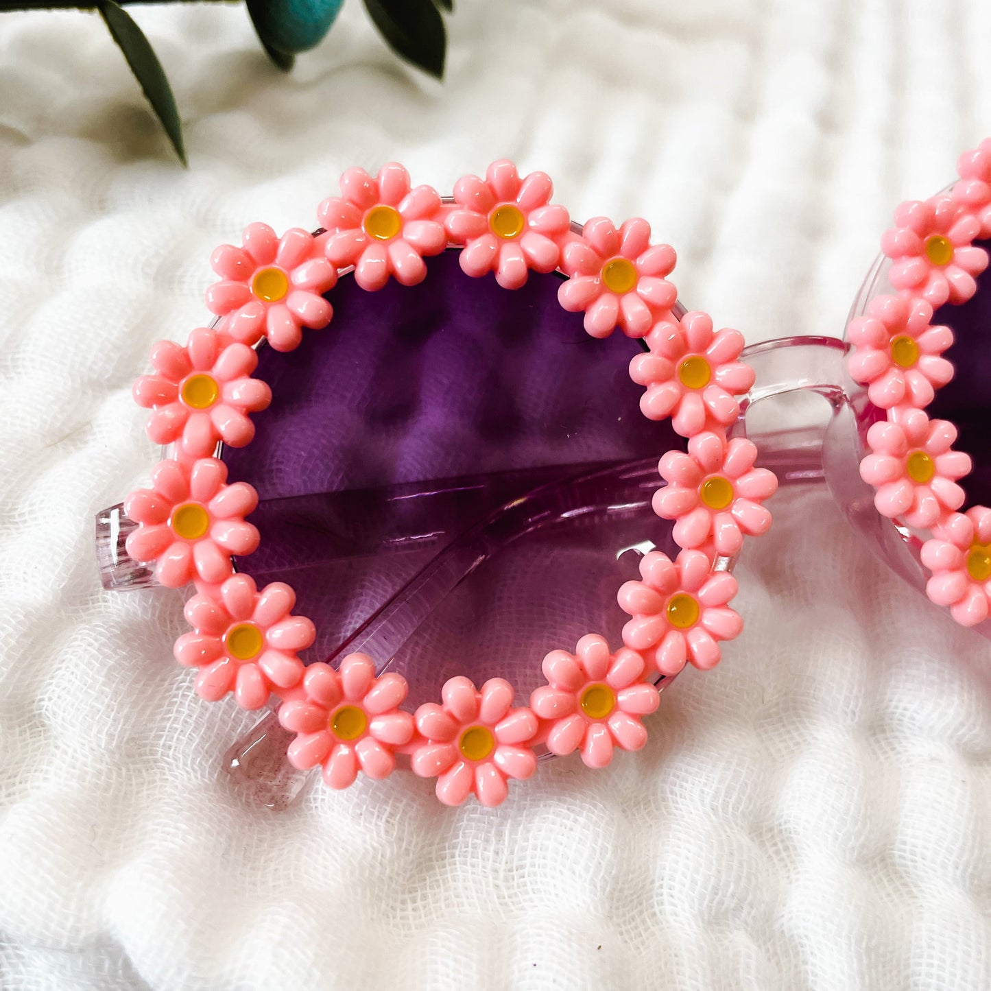 Children's Pink Daisy Sunglasses