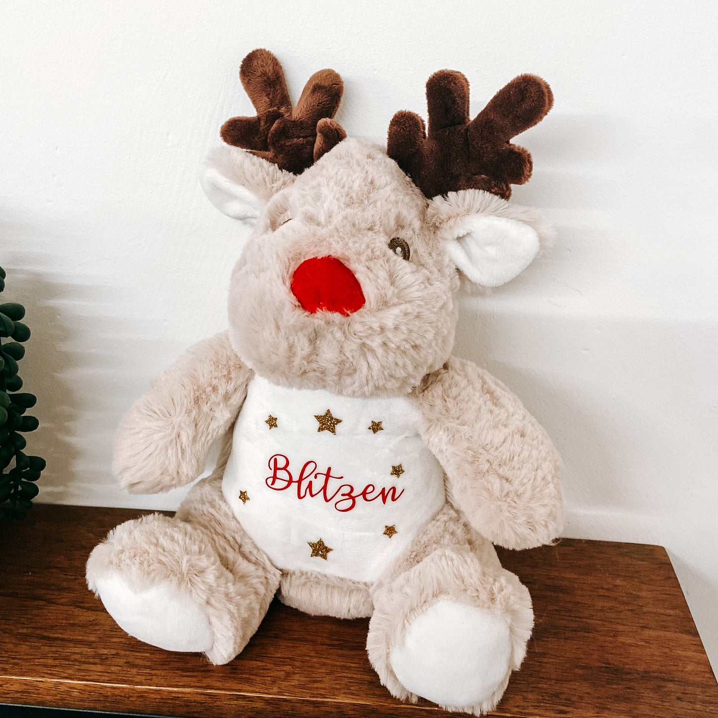 Personalised Name Reindeer Mini Soft Toy