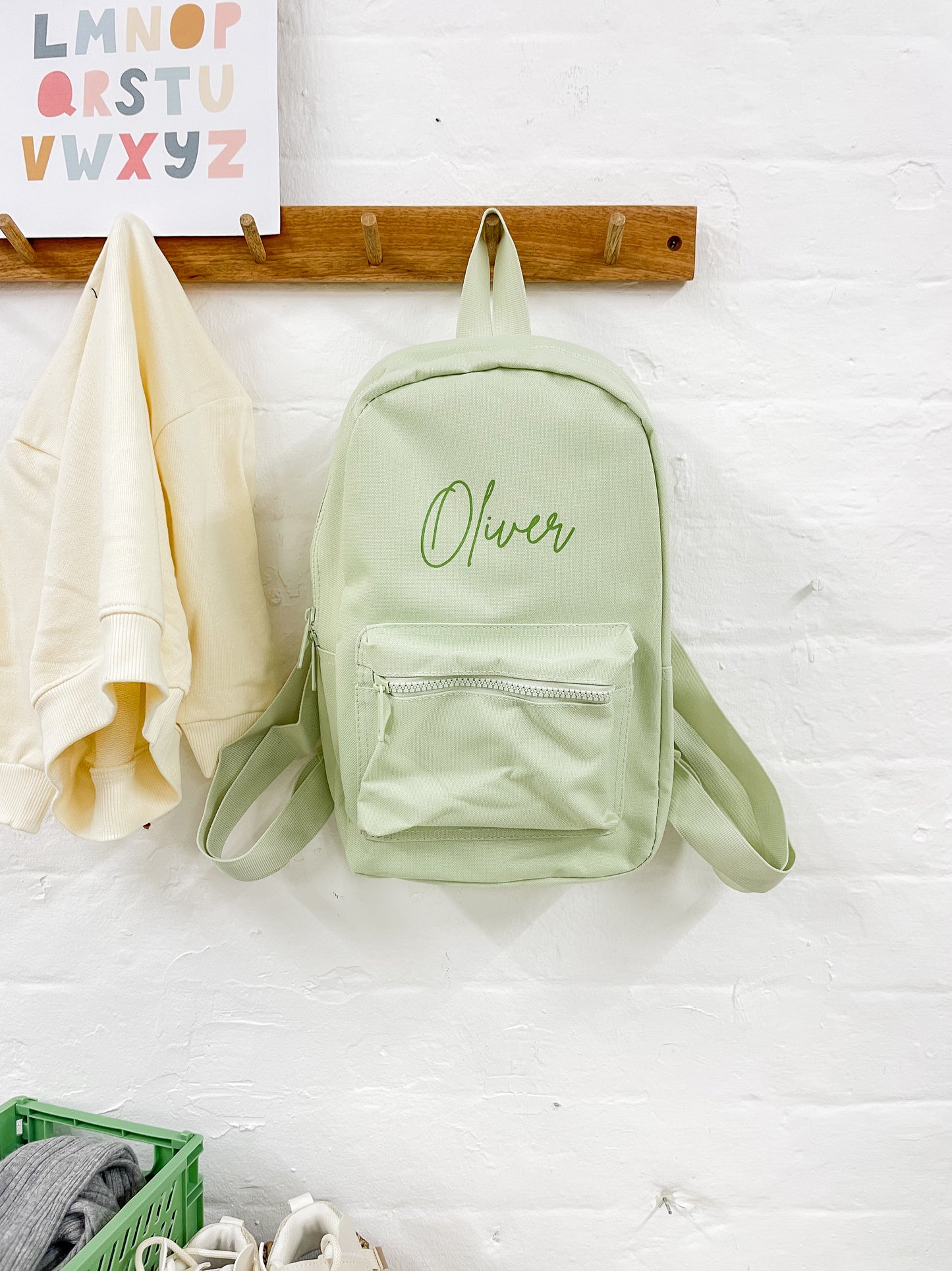 Personalised Kid's Mini Backpack - Pistachio