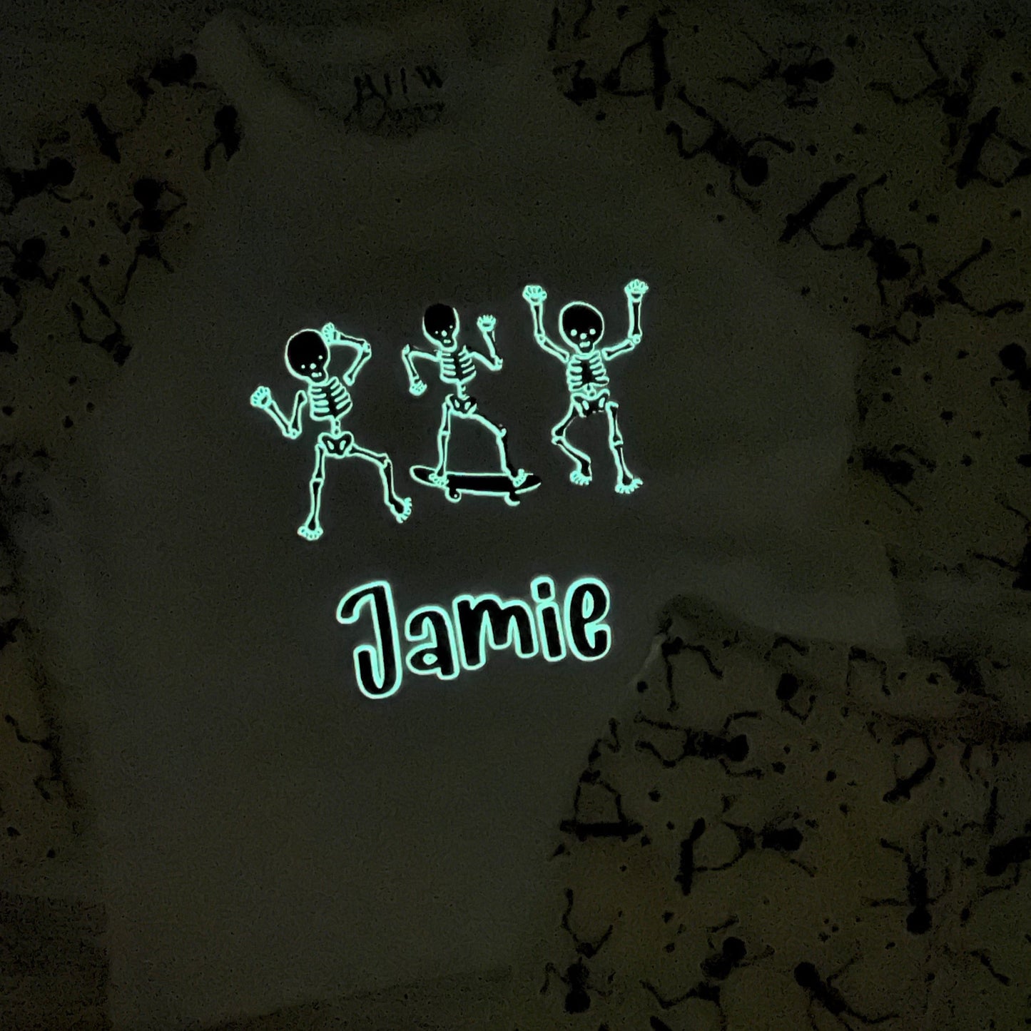 Personalised Glow in the Dark Skeleton Pyjamas