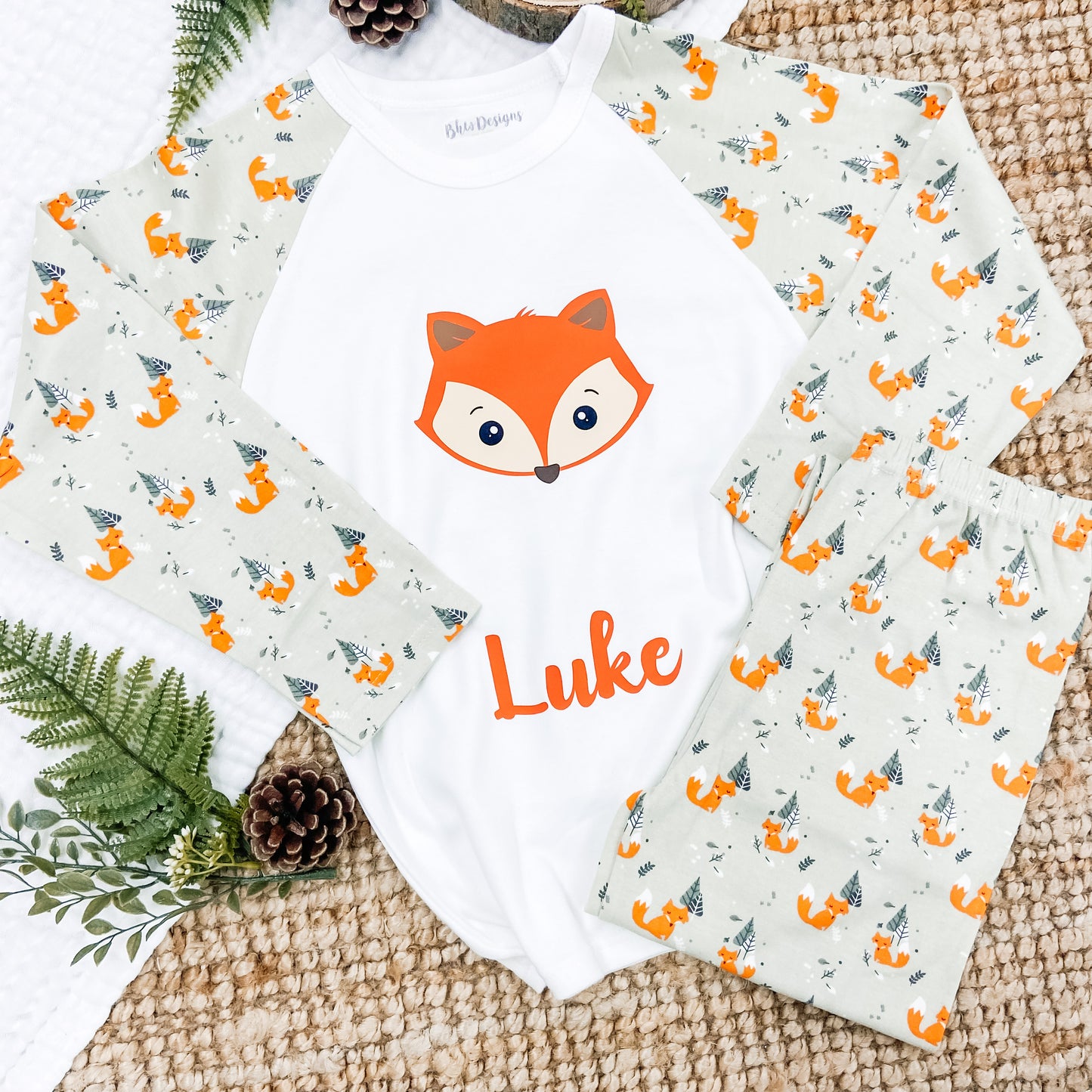 Personalised Children's Fox Pyjamas