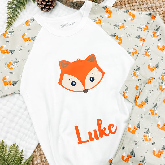 Personalised Children's Fox Pyjamas