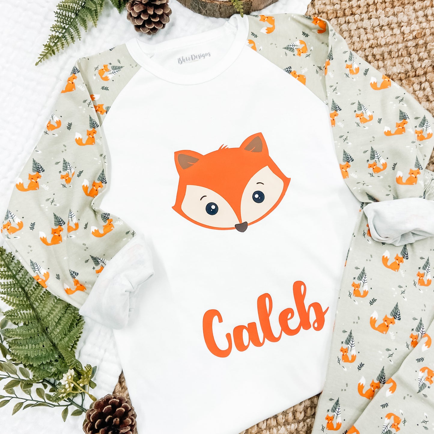 Personalised Children's Fox Pyjamas