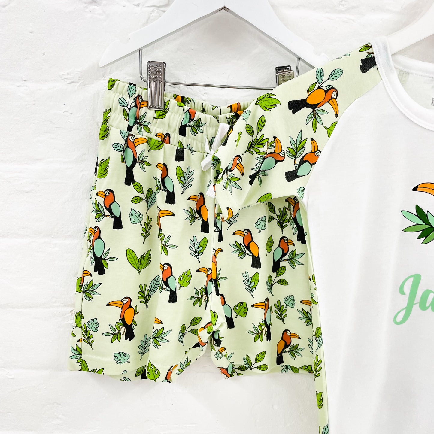 Personalised Toucan Children's Short Pyjamas