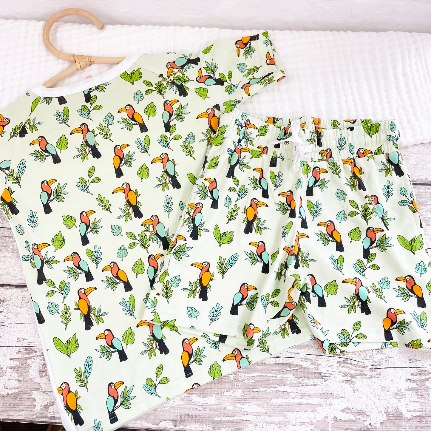 Personalised Toucan Children's Short Pyjamas