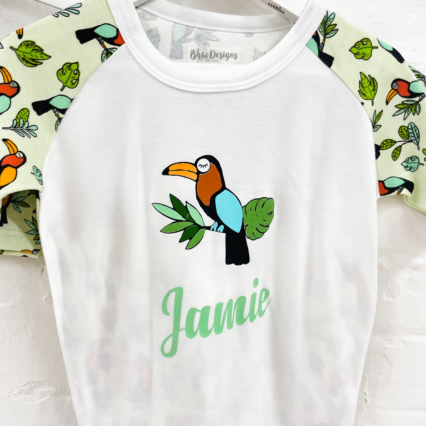 Personalised Toucan Children's Short Pyjamas