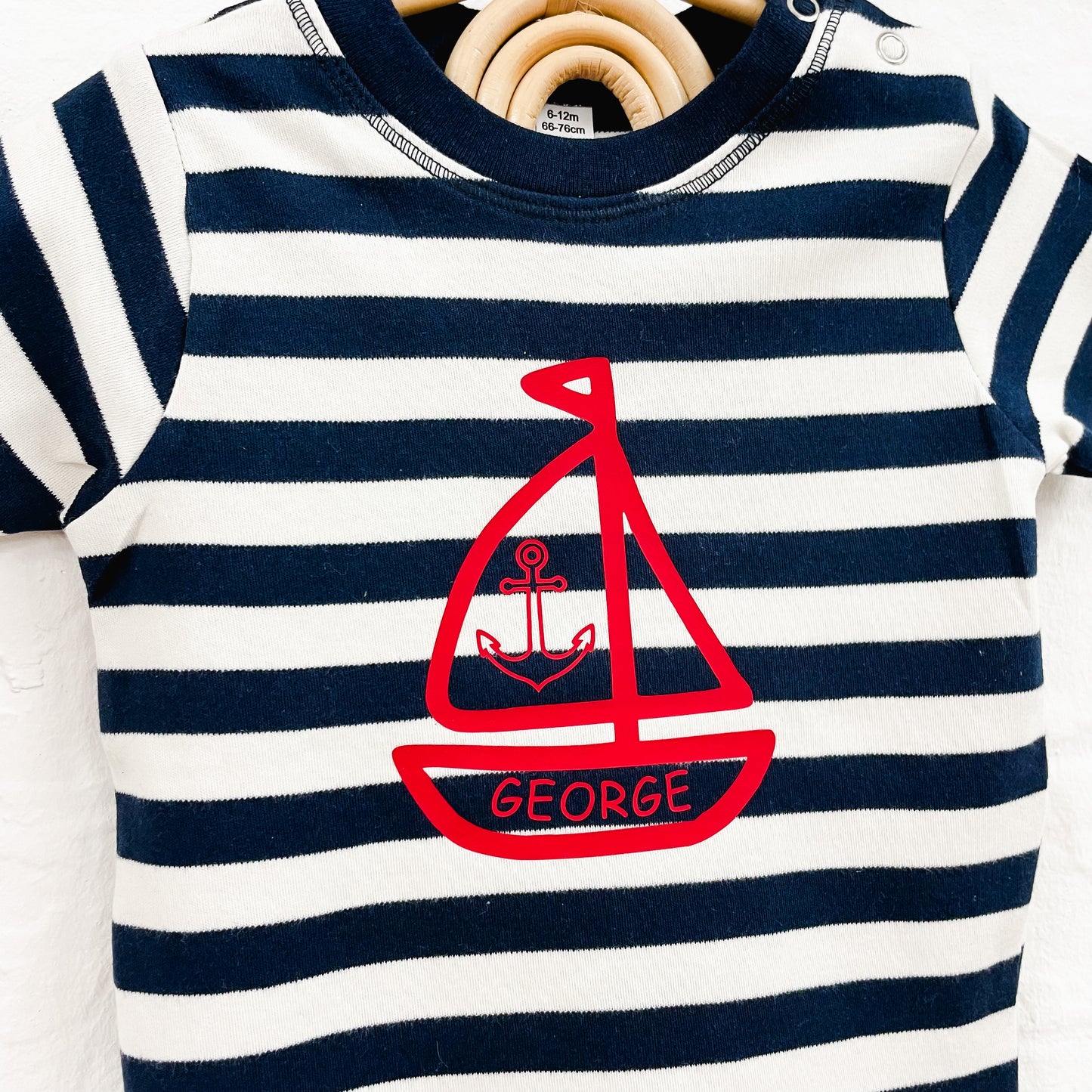 Personalised Children's Boat Stripe T-Shirt