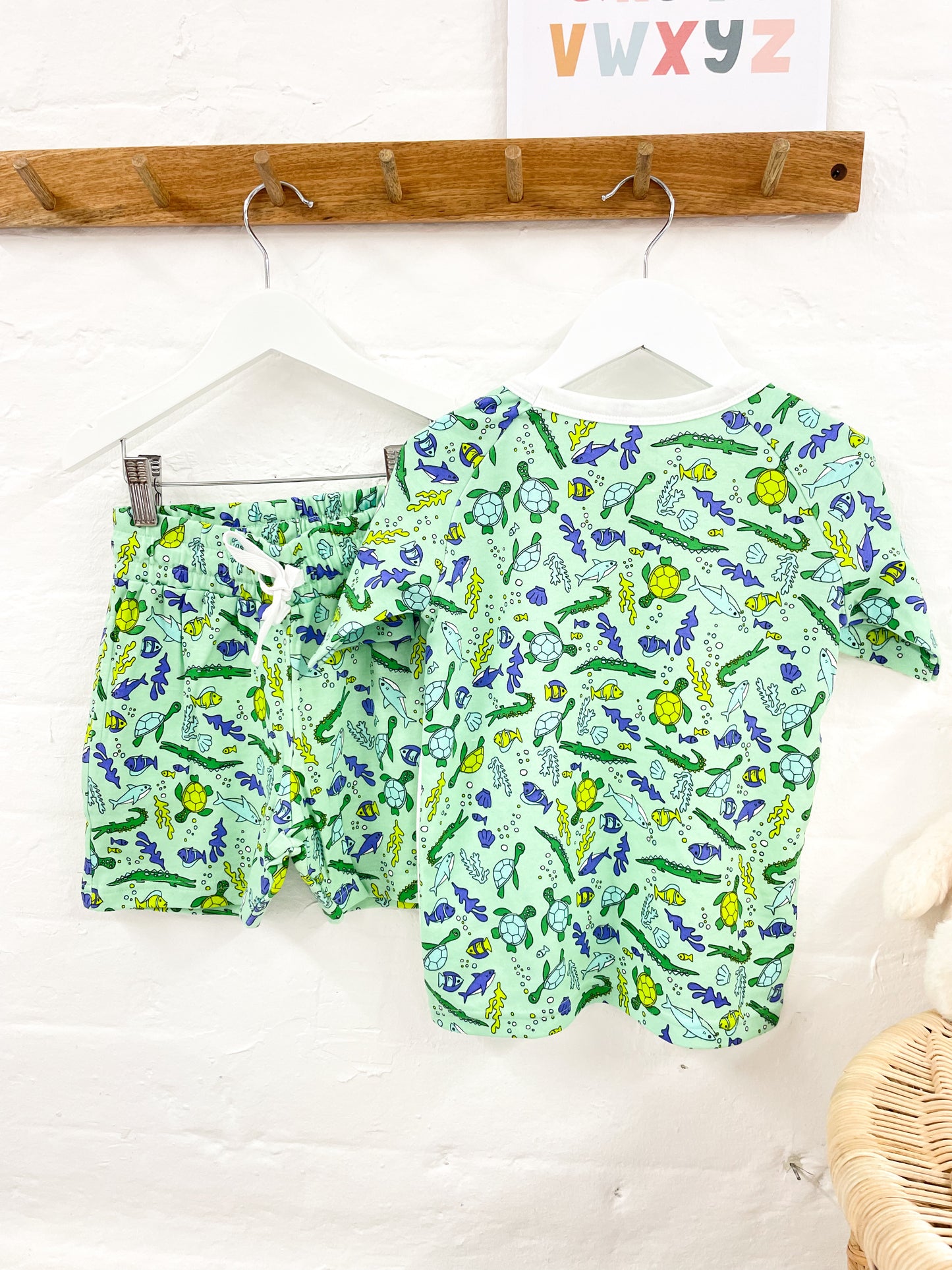 Personalised Under the sea Children's Short Pyjamas