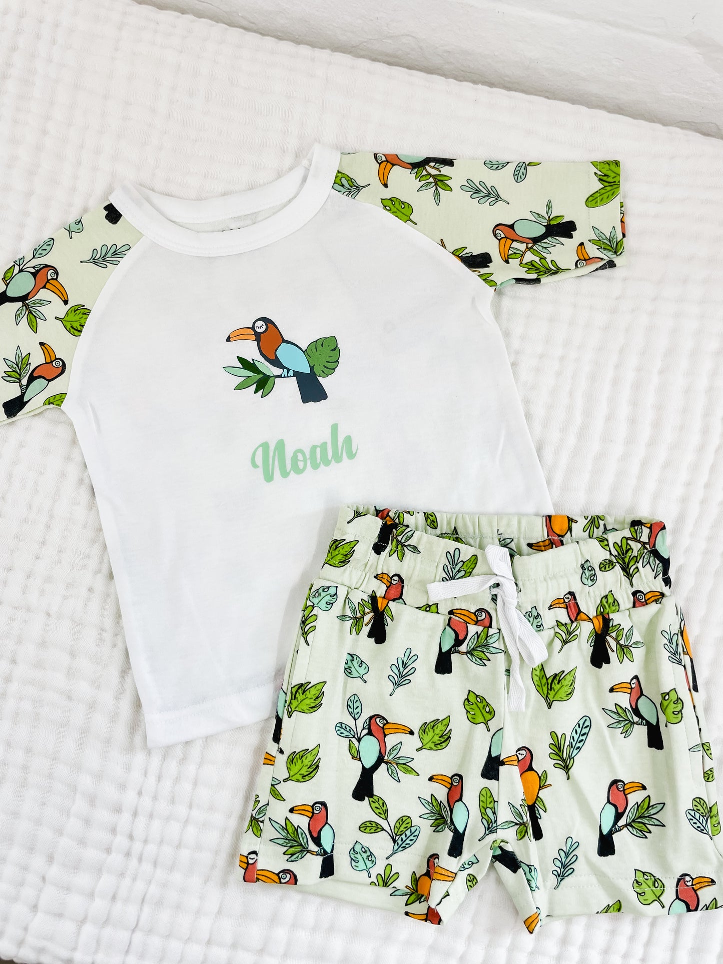 Personalised Toucan Children's Short Pyjamas