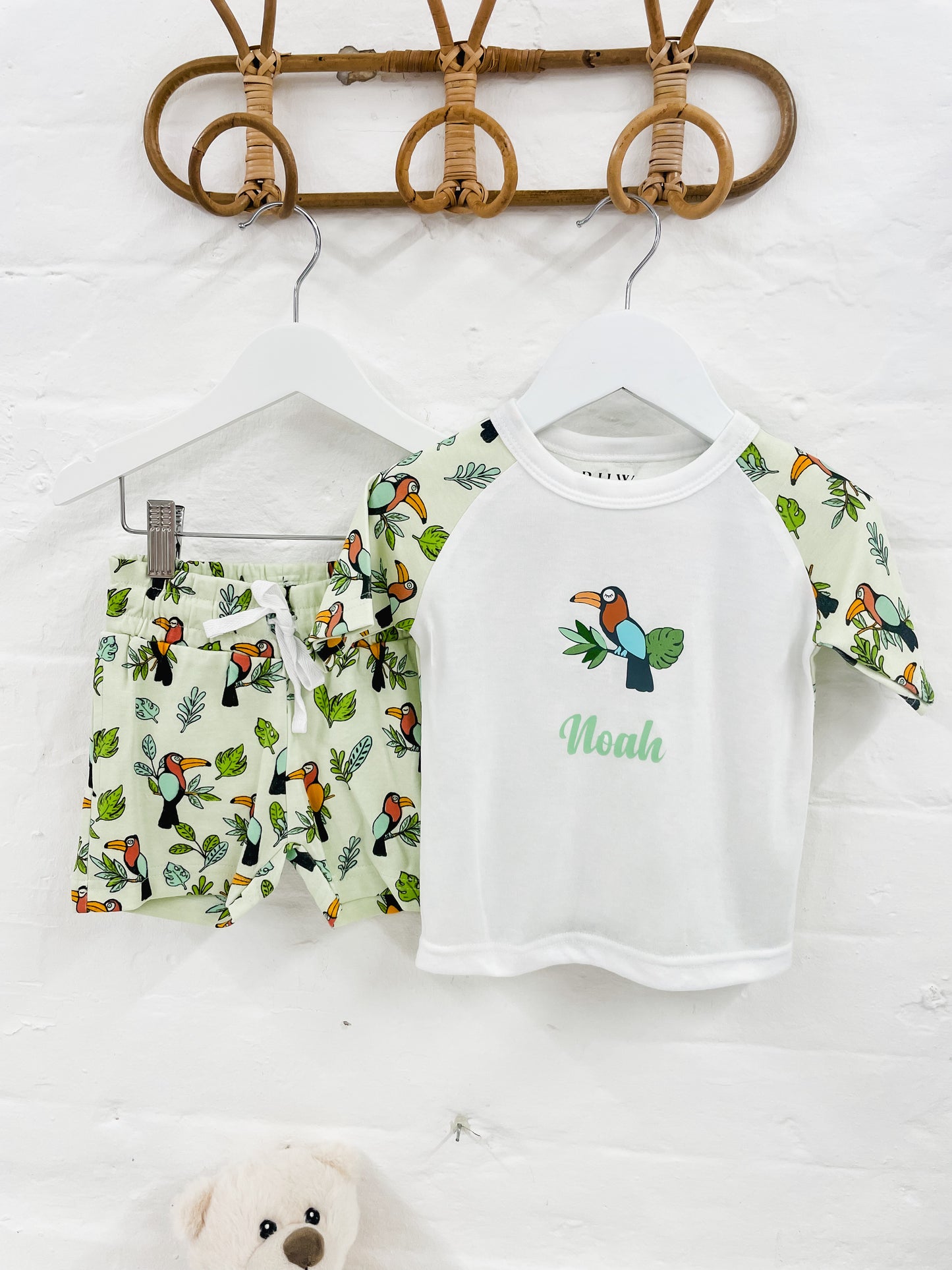 Personalised Toucan Children's Short Pyjamas