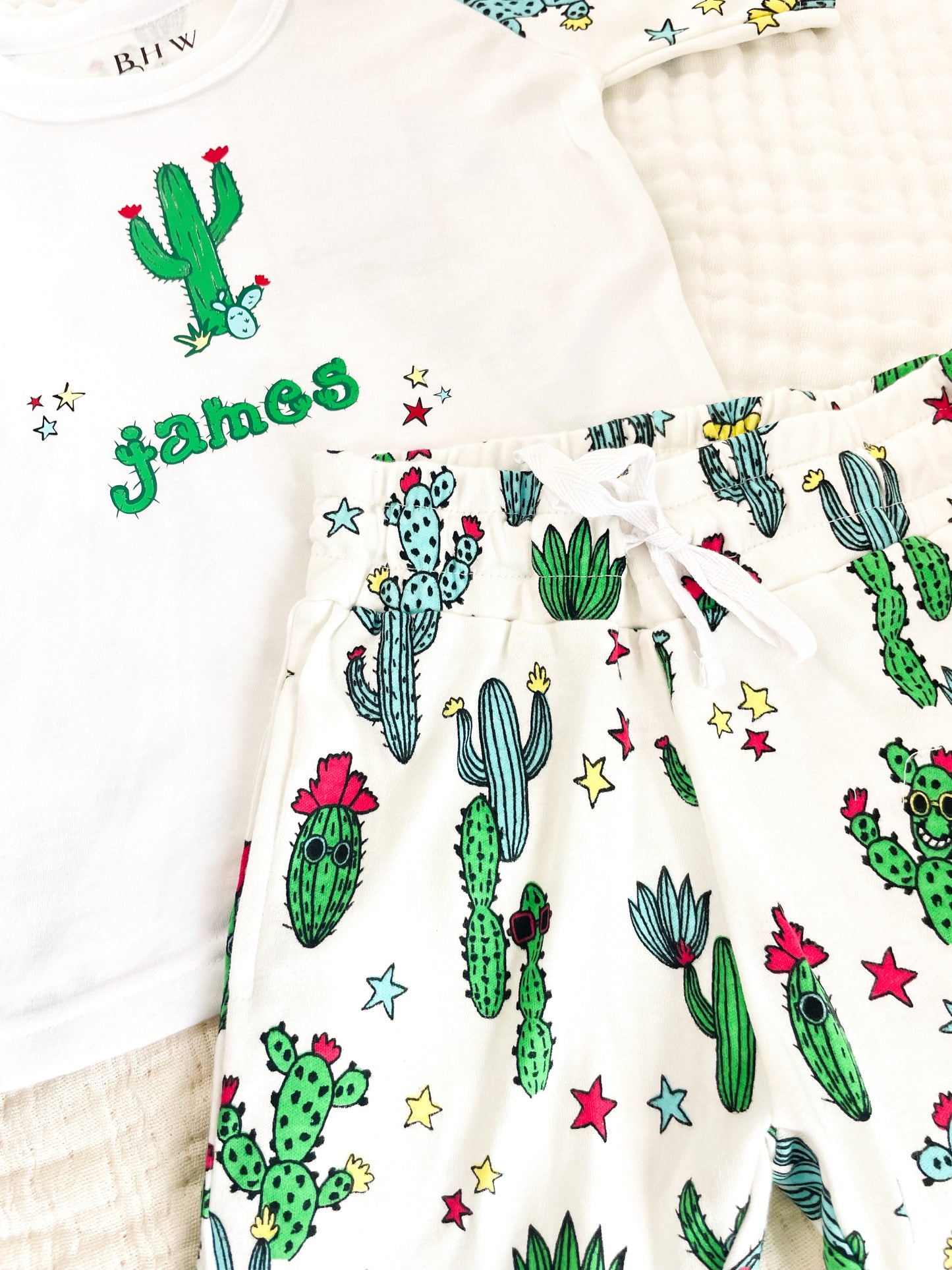 Personalised Cactus Children's Short Pyjamas
