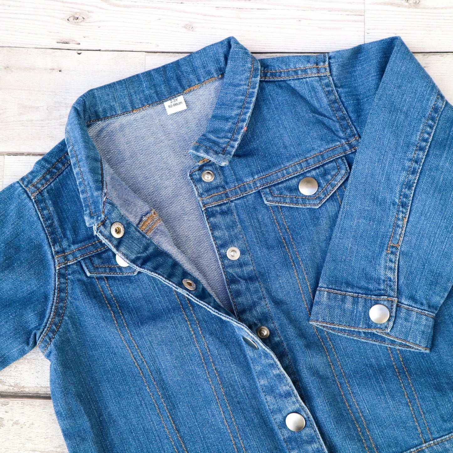 Personalised Children's Blue Denim Jacket