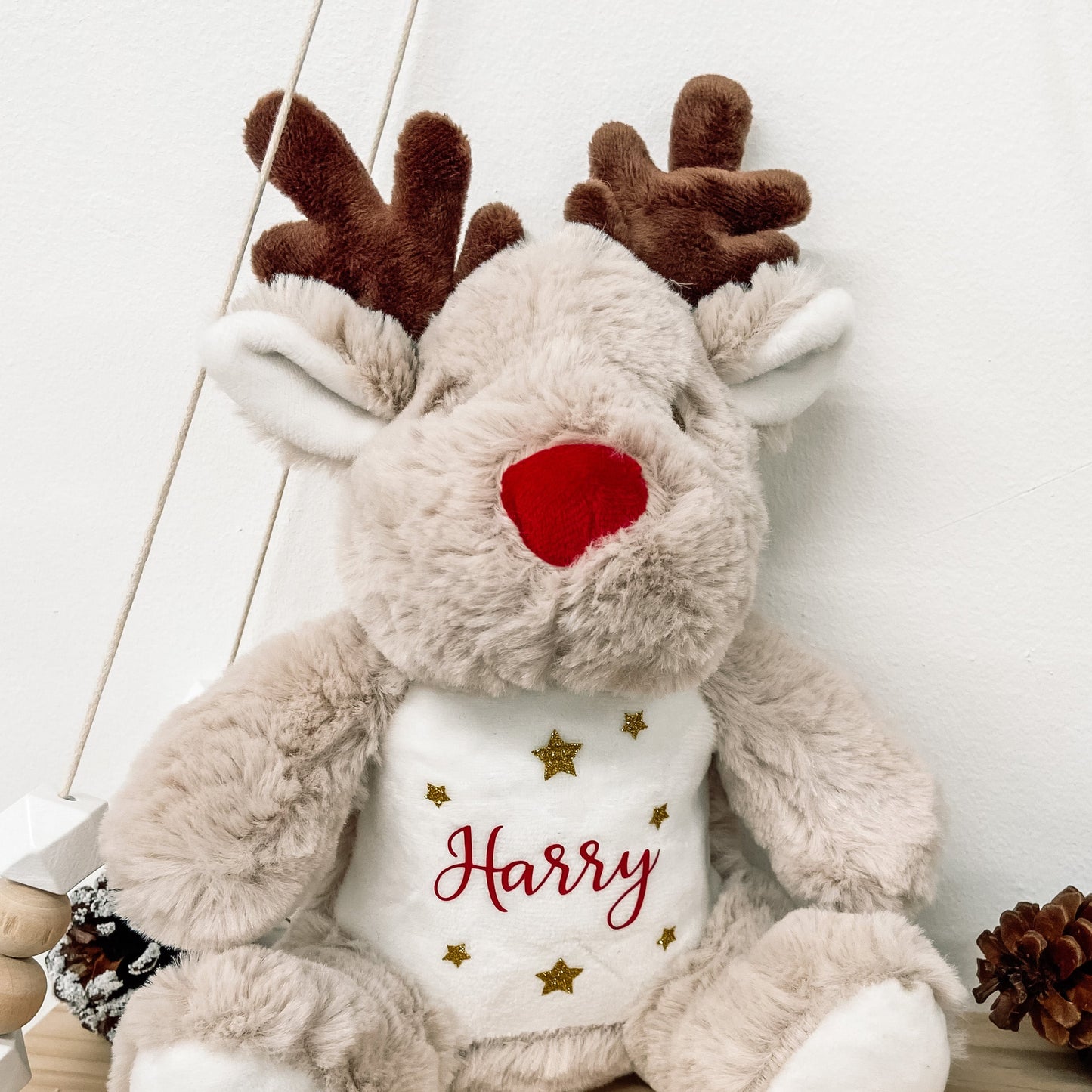 Personalised Name Reindeer Mini Soft Toy