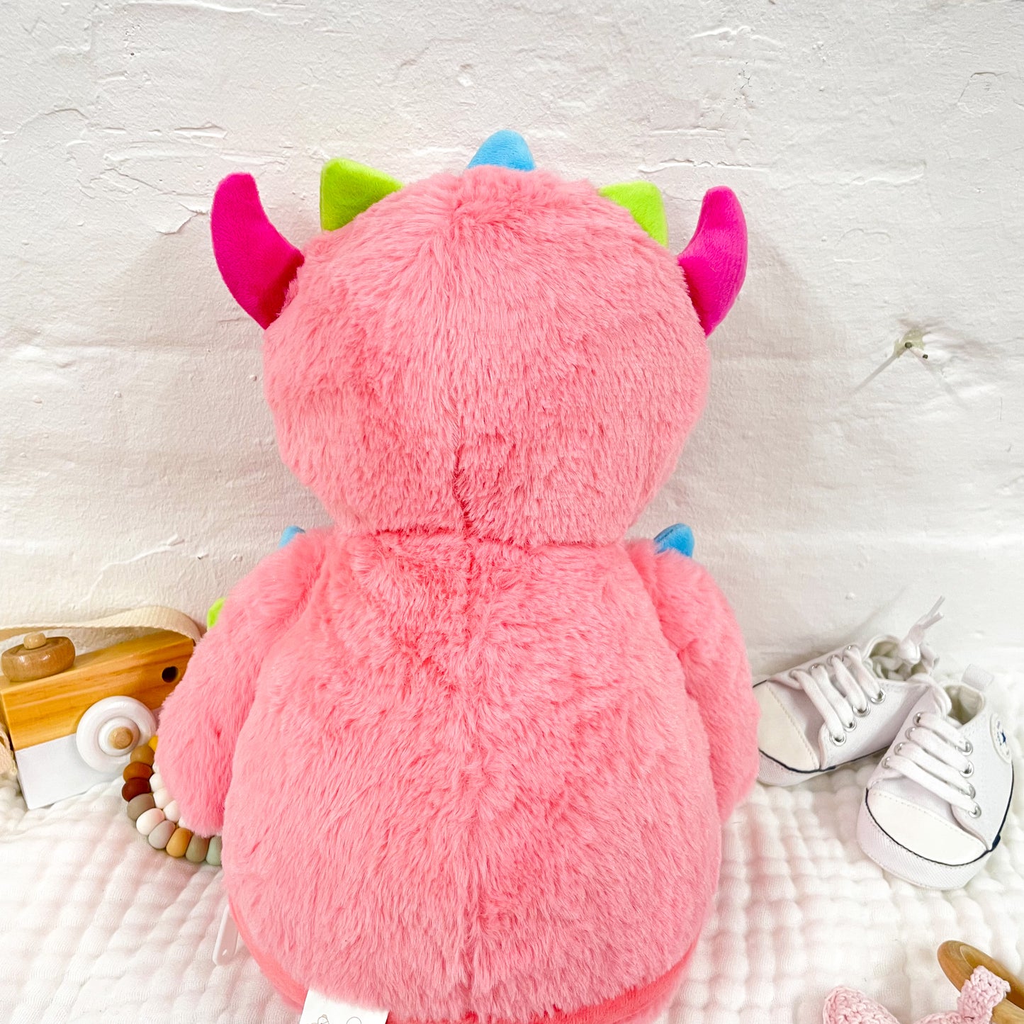 Personalised Pink Monster Soft Toy