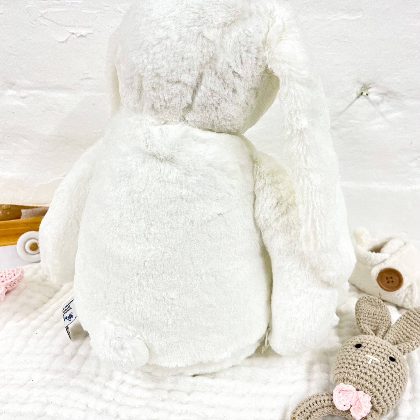 Personalised White Bunny Soft Toy