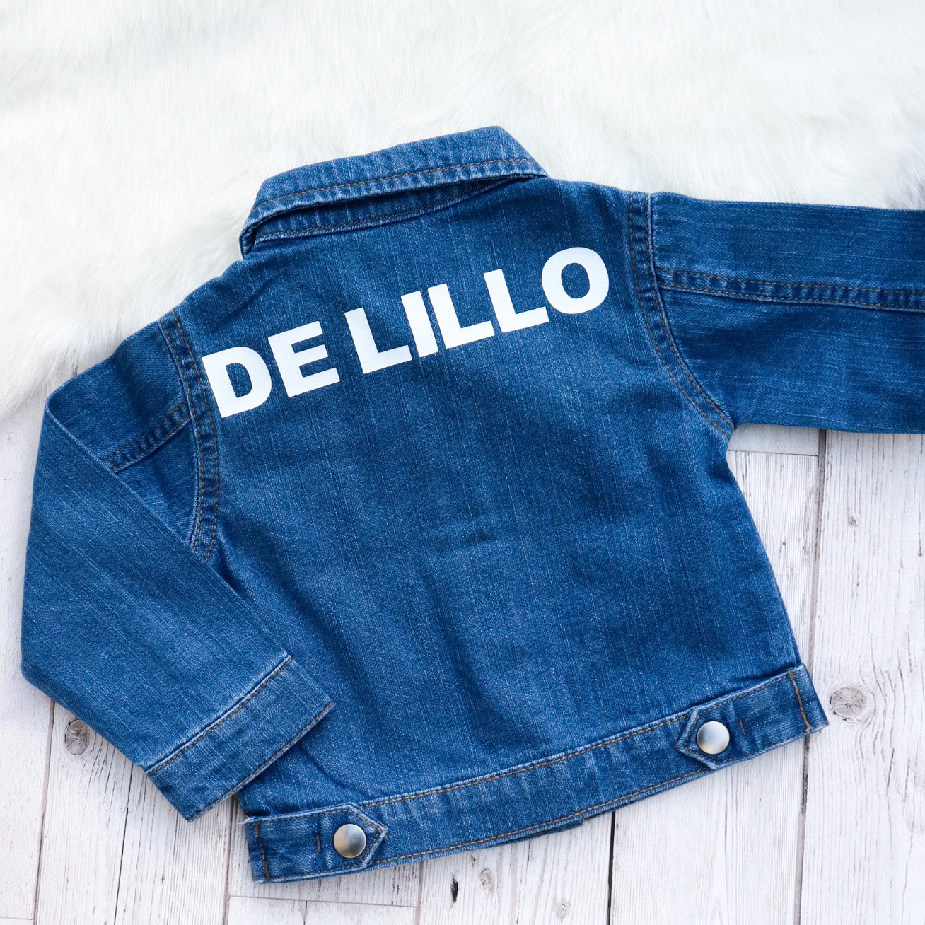 Personalised Children's Blue Denim Jacket