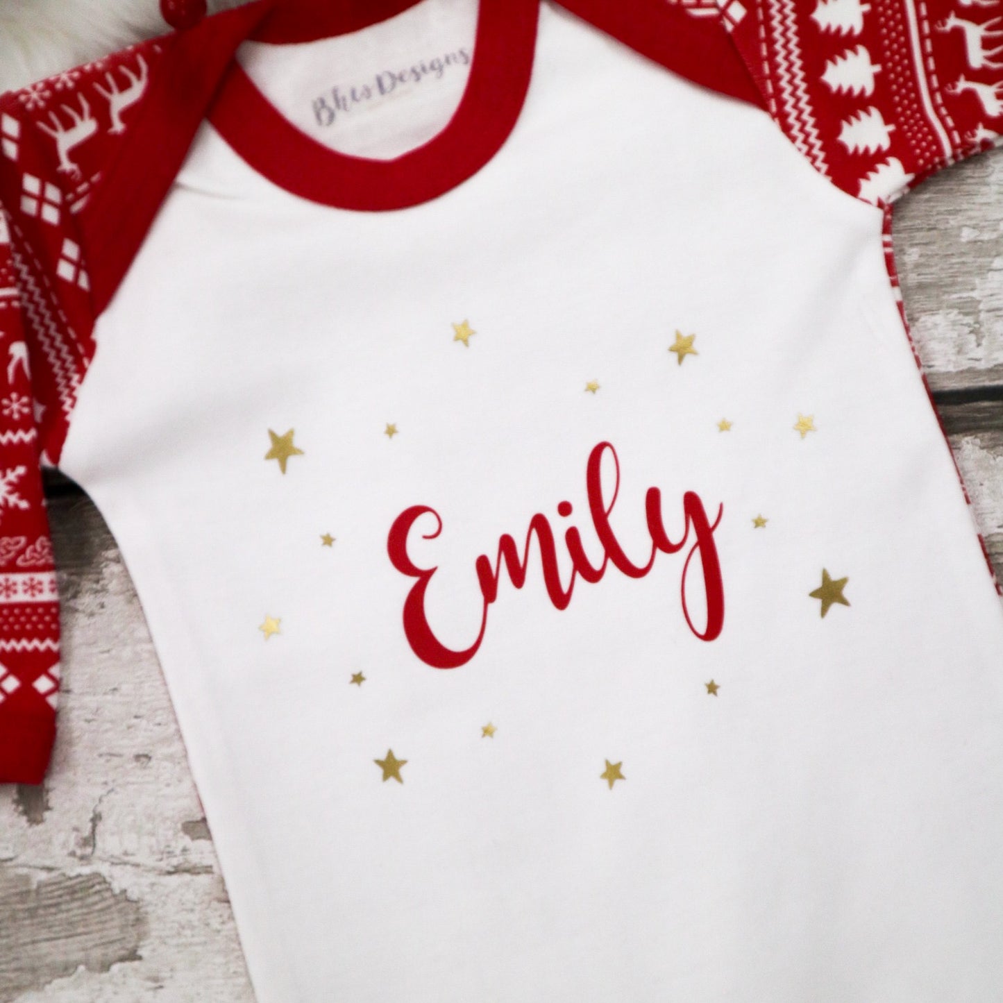 Baby Personalised Fair Isle Print Bodysuit