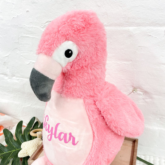 Personalised Flamingo Soft Toy