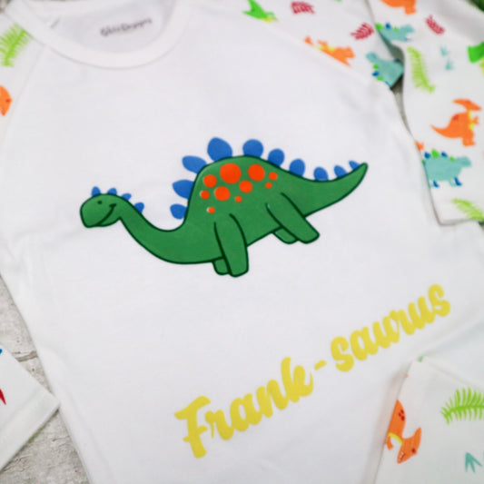 Personalised Children's Dinosaur Pyjamas