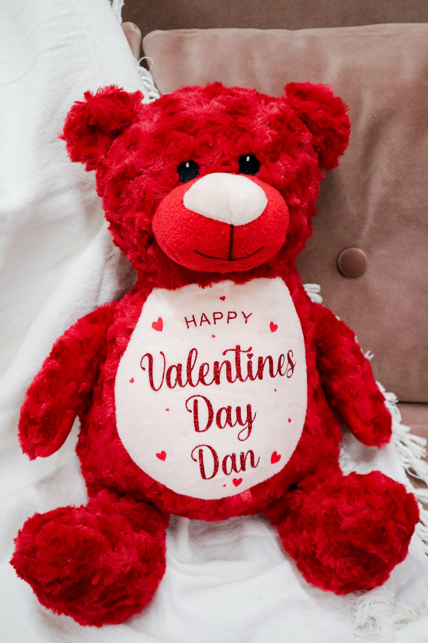 Personalised Red Teddy Bear