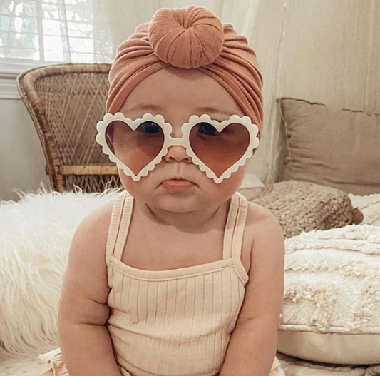 Kid's Heart Scallop Sunglasses