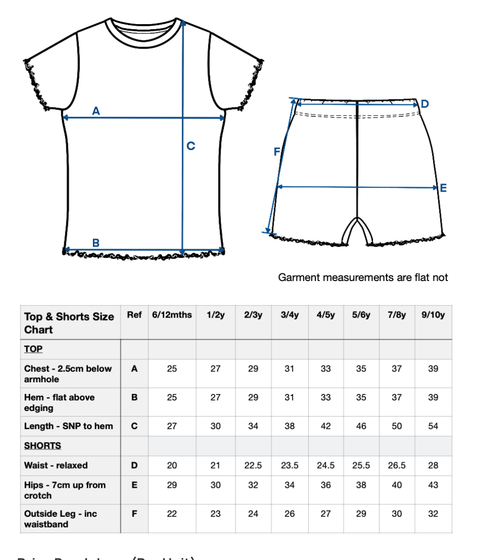 Girl's Ribbed T-shirt and Short Set - Lilac