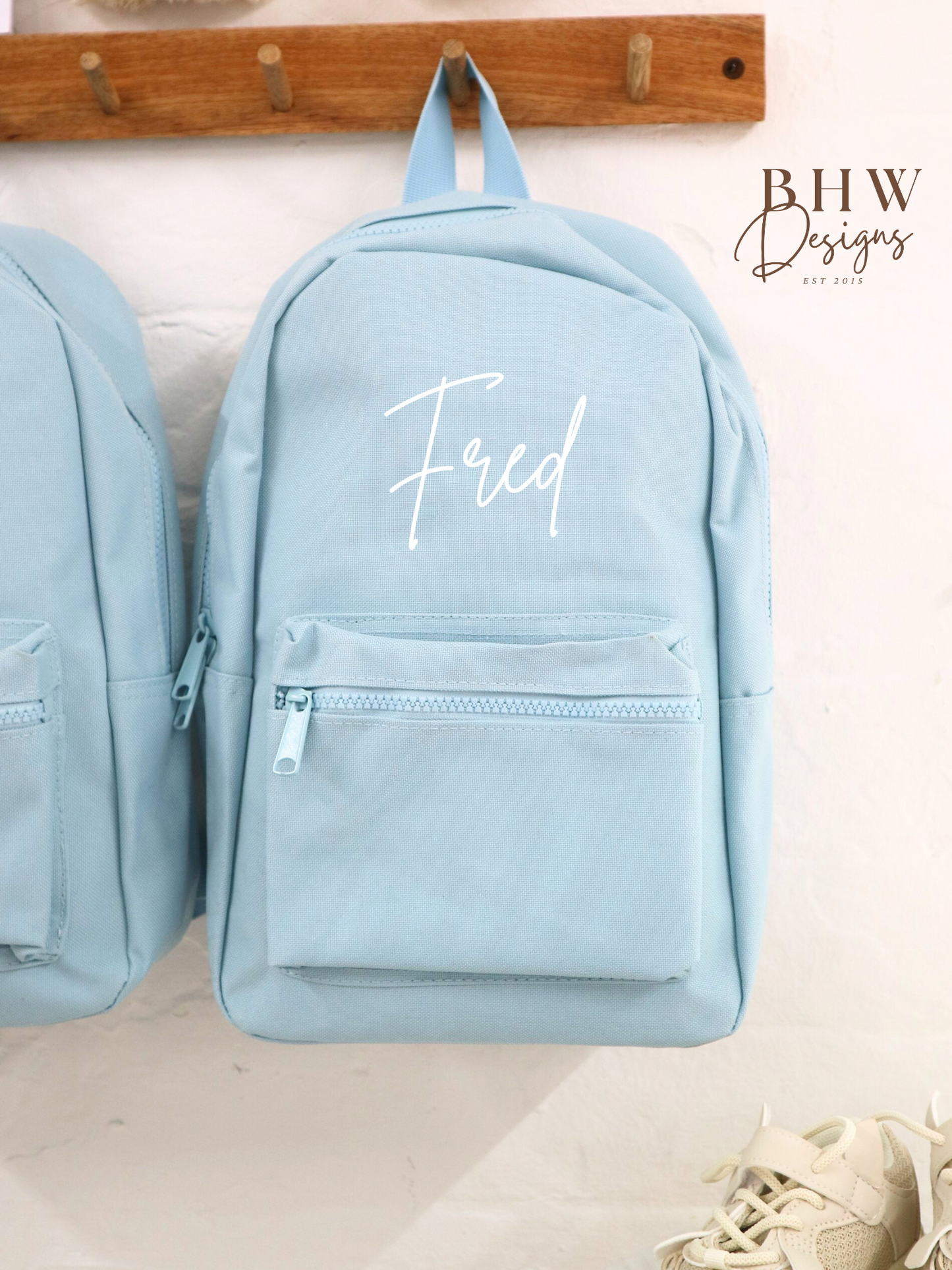 Personalised Kid's Mini Backpack - Baby Blue