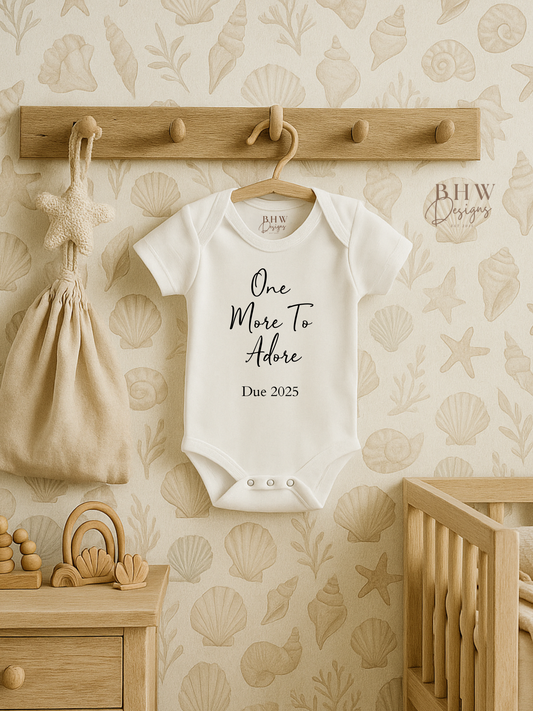 One More to Adore Baby Vest