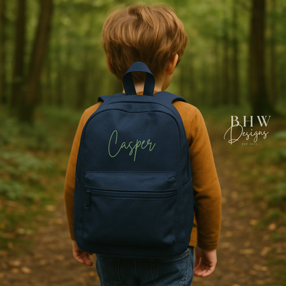 Personalised Kid's Mini Backpack - Navy